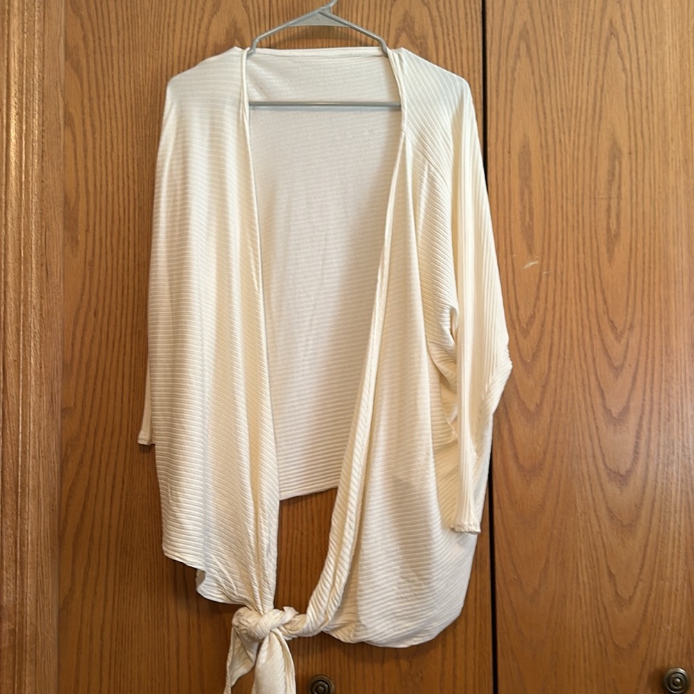 Hackwith Design House White Everything Top Ribbed Size M - Picture 10 of 11